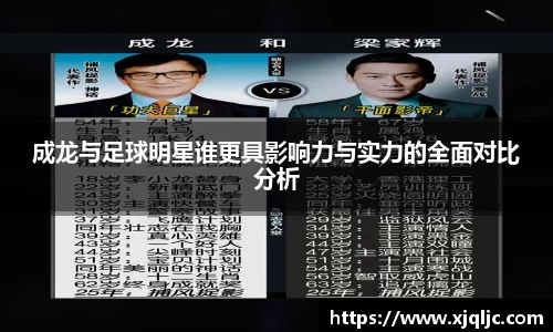 成龙与足球明星谁更具影响力与实力的全面对比分析